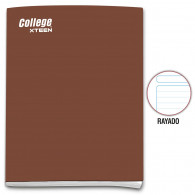Cuaderno rayado A4 x 80 hojas marrón Xteen