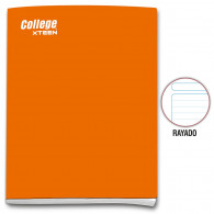 Cuaderno rayado A4 x 80 hojas naranja Xteen