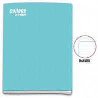 Cuaderno rayado A4 x 80 hojas turquesa Xteen