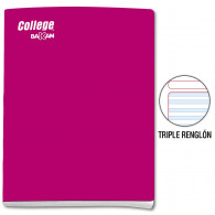 Cuaderno engrapado triple renglón A4 x 80 hojas Bakan