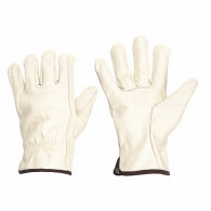 GUANTES DE CUERO P/CONDUCTOR,G,CREMA,PR