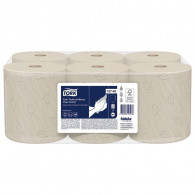 Papel toalla natural precortado doble hoja 120 mt x 6 rollos Tork