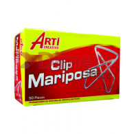 CLIPS MARIPOSA CHICO CJA X 50 UN #2 45MM ARTI