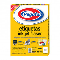 ETIQ INKJET A4 004(25.4X63.5MM) 50H 1650UN CJA PEG