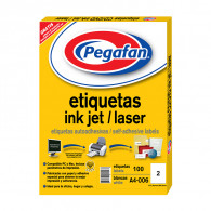 ETIQ INKJET A4 006(143.4X199.9MM) 50H 100UN CJA PE