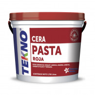 CERA EN PASTA ROJA BALDE 3,785 ML TEKNO