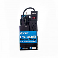 Supresor multitomas 6 salidas negro ps 001b FORZA