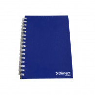 CUADERNO D/RING CUADRIC A5 160H T/D AZUL DIMERC