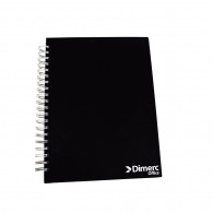 CUADERNO D/RING CUADRIC A4 160H T/D NGRO DIMERC