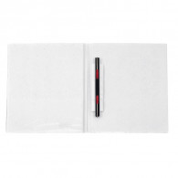 FOLDER DOBLE TAPA A4 CON GUSANO BLANCO 