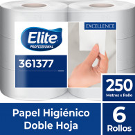 PAPEL HIGIENICO JUMBO 2H BL 250MT X 6 ROLLOS ELITE