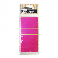 ETIQUETA 3 X 1 (76X23.5 MM) ROSADO NEON 100UN SHUR
