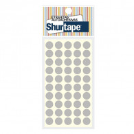 ETIQUETA CIRCULAR PLATEADO 14MM X 500UN SHURTAPE