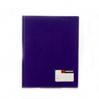 FOLDER DOBLE TAPA, A4 CON GUSANO MORADO 