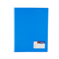 Folder doble tapa A4 con gusano color turquesa Vinifan