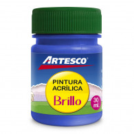 Pintura acrilica brillante 30 ml azul 304 Artesco