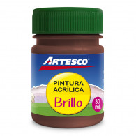 Pintura acrilica brillante 30 ml marron 305 Artesco