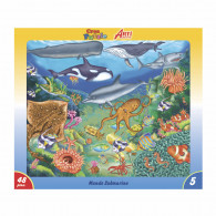 ROMPECABEZA CARTON X48PZS MUNDO SUBMARINO ARTI