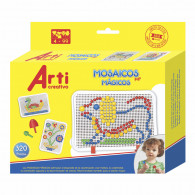 JGO CREAT PLAST MOSAICOS MÃGICOS X320PZS PEGS