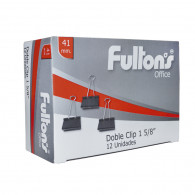 BINDER CLIPS 41MM (1 5/8) CAJA X 12 UNI FULTONS