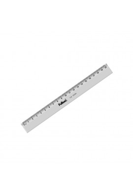 REGLA ACRILICA 20CM TRANSPARENTE FULTONS
