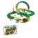 Pista de carrera con loop dinosaurio