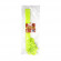 Paliglobos de plástico verde x 12 unidades