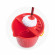 BALDE + ESCURRIDOR + MOPA 17 LT TAYTA ROJO HUDE