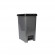 PAPELERA HOMY SLIM CON PEDAL GRIS/T.NEGRA 25LT BASA