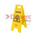 SEÑAL DE SEGURIDAD CUIDADO AMARILLO RUBBERMAID
