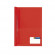 FOLDER TAPA TRANSP OFICIO CON FASTENER ROJO 