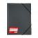 FOLDER PLASTICO C/LIGA A4 GRIS OSCURO FABER