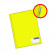 FOLDER DOBLE TAPA, OFICIO CON GUSANO AMARILLO 