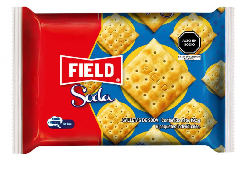 GALLETA SODA 32 GR PACK X 6 UN FIELD