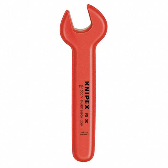 Llave de boca cromo 7/16 pulg ltot 4 3/4 pulg knipex