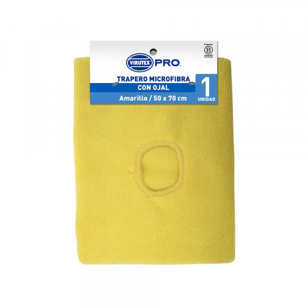 Repuesto Trapeador Microfibra Amarillo 50X70Cm Virutex