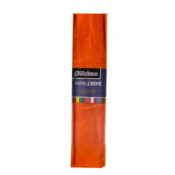 PAPEL CREPE 50X180CM NARANJA PQTX10