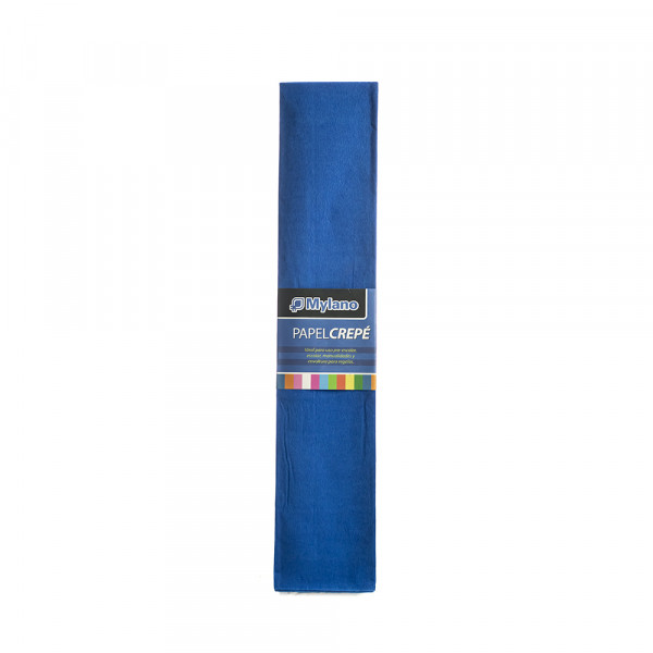 Papel crepe color azulino 50x180 cm x 10 unidades