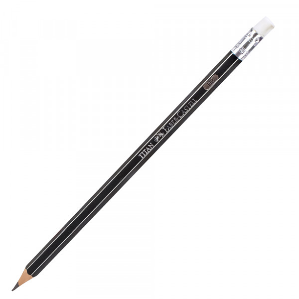 Lapiz HB con borrador titan Faber Castell