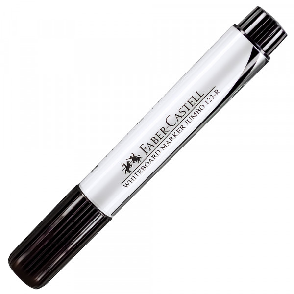 Plumon para pizarra punta gruesa 123-R negro jumbo Faber Castell