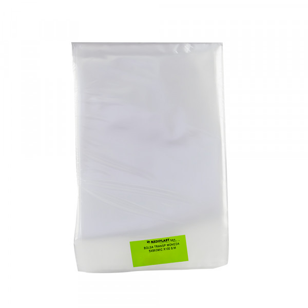 Bolsa transparente moneda 5 x 8 pulgadas 3 micras x 100 und