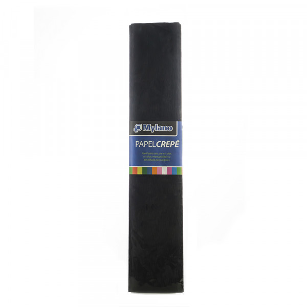 Papel crepe color negro 50x180 cm x unidad