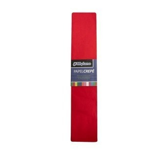 Papel crepe color rojo  50x180 cm x unidad