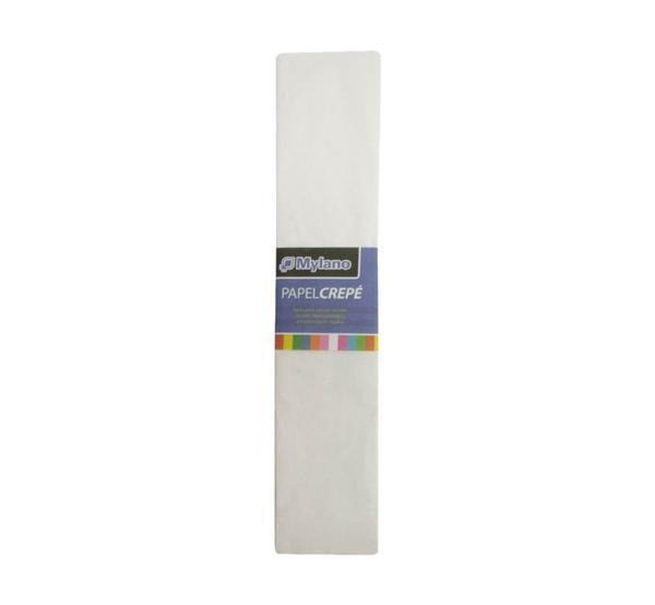 Papel crepe color blanco 50 x 180 cm  x unidad