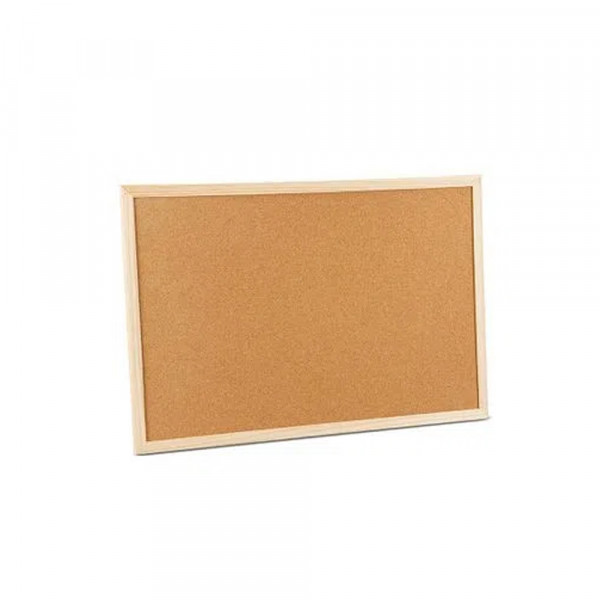 Pizarra corcho 45cm x 60cm marco de madera Dimerc