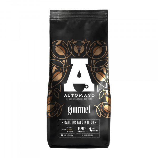 CAFE TOSTADO MOLIDO GOURMET PARA PASAR 450 GR ALTOMAYO