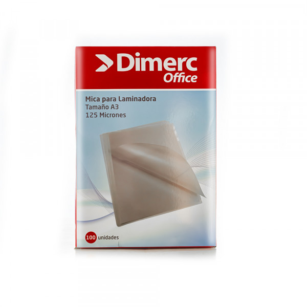 Mica para laminadora 150 micras 67mm x 100mm 100 unidades Dimerc