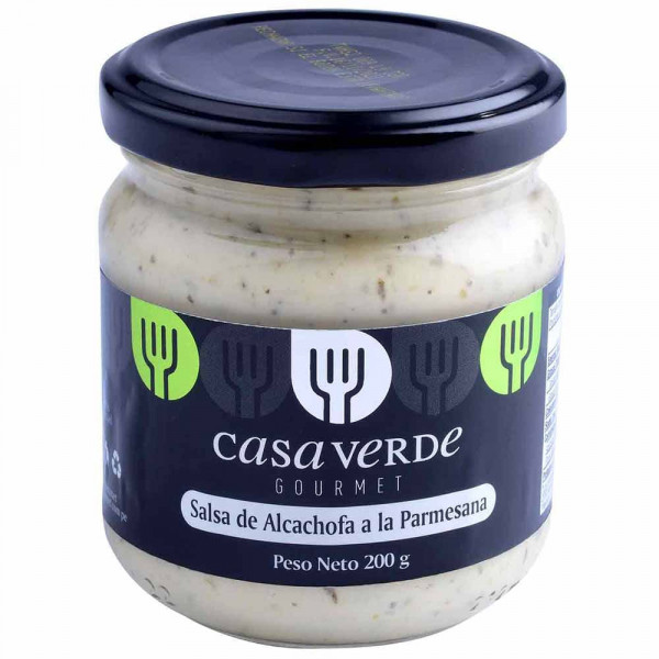 Salsa de alcachofa a la parmesana 200 gr Casa verde