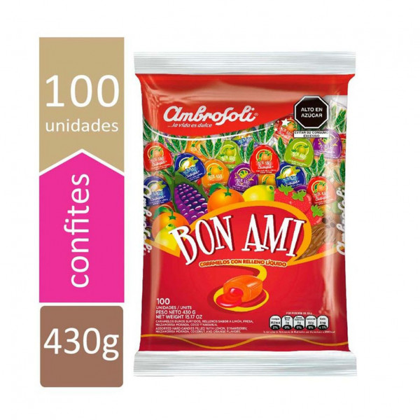 Caramelo Fruta Bon Ami 430 gr Ambrosoli