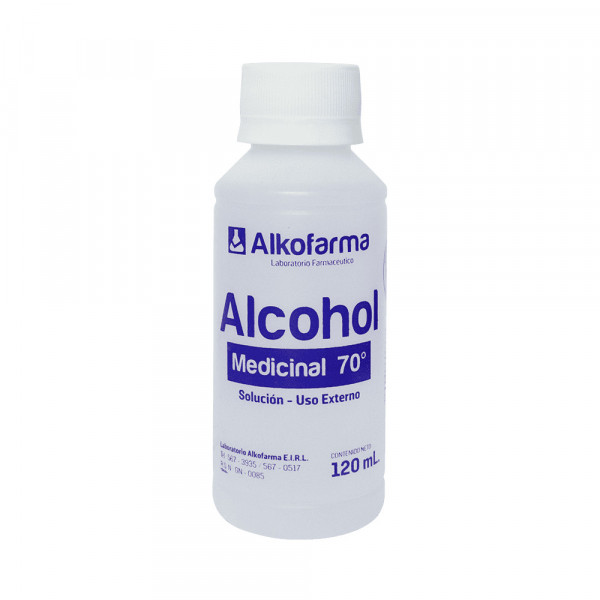 ALCOHOL MEDICINAL 70 X 120 ML ALKOFARMA